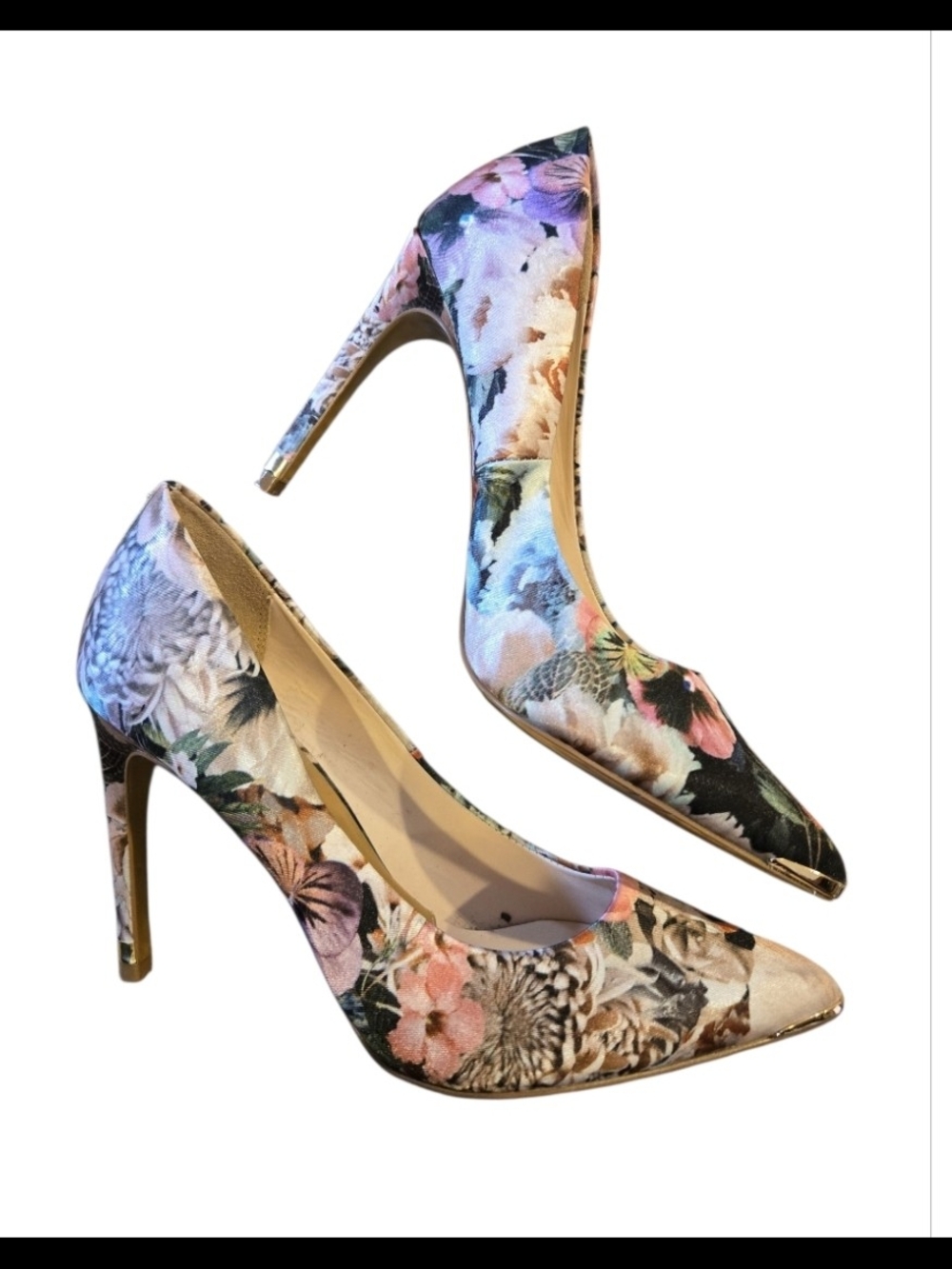 Ted Baker London floral heels in size 38.5 (US 7.5) - Picture 3 of 6